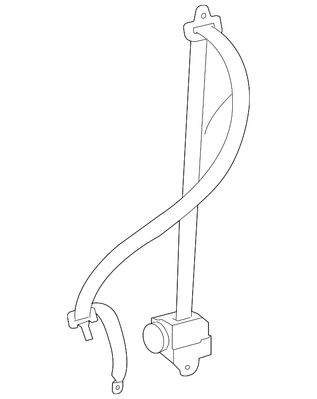 73360-0C070-B1 Деталь OUTER BELT ASSY, RIGHT