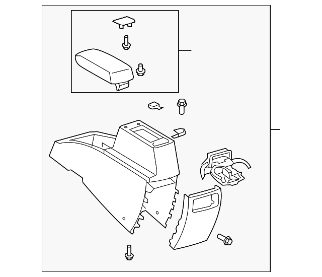 58910-12560-B0 Деталь CENTER CONSOLE
