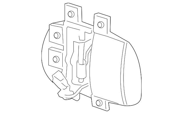 5JD451DBAD Деталь HANDLE, INSIDE, LEFT