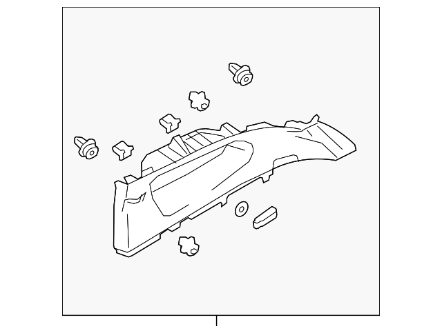 7230A693YA Деталь UPPER QTR TRIM, LEFT