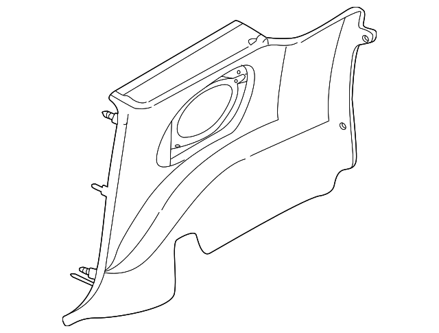 YQ90XDVAD Деталь QTR TRIM PANEL, RIGHT