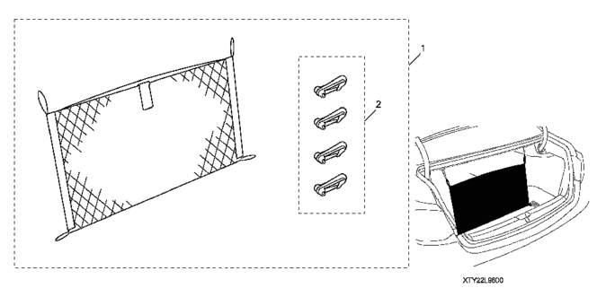 ACCESSORIES/CARGO NET for 2014 Acura RLX #1