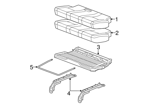 Equinox REAR SEAT COMPONENTS 2