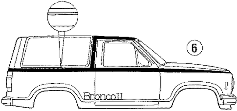 Bronco II STRIPE TAPE 5