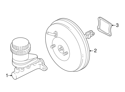 Lancer MASTER CYLINDER - COMPONENTS ON DASH PANEL