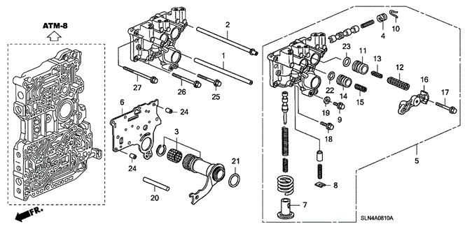 TRANSMISSION - AUTOMATIC/AT REGULATOR BODY for 2008 Honda FIT #1