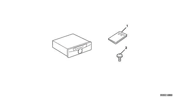ACCESSORIES/CASSETTE PLAYER for 2003 Honda ACCORD COUPE #1