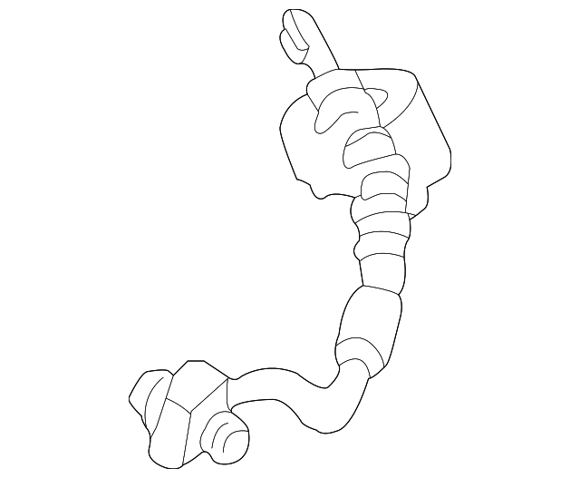 6W1Z-2078-AA BRAKE HOSE, RIGHT