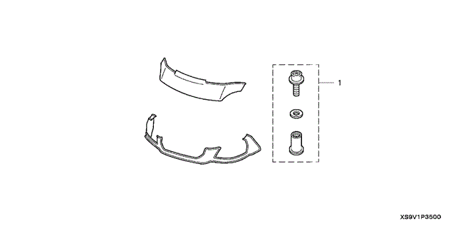 ACCESSORIES/NOSE MASK (HALF) for 2005 Honda PILOT #1