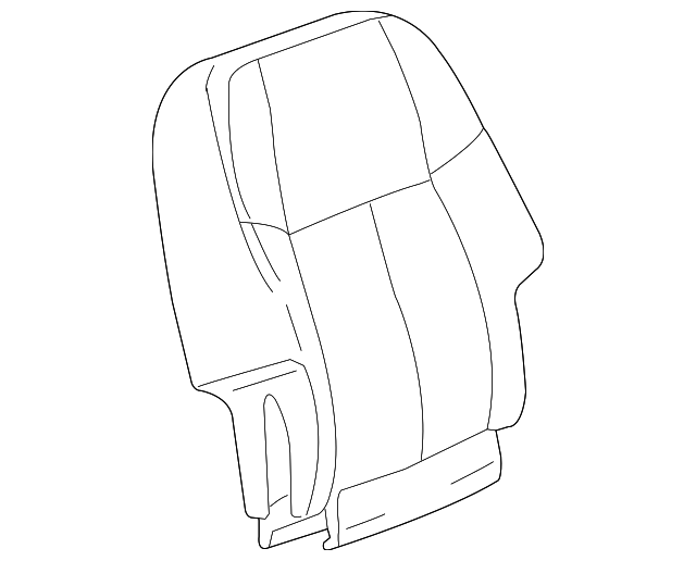 89044270 Деталь SEAT BACK COVER, LEFT