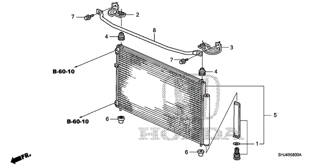 BODY / AIR CONDITIONING/A/C CONDENSER for 2006 Honda ODYSSEY #1