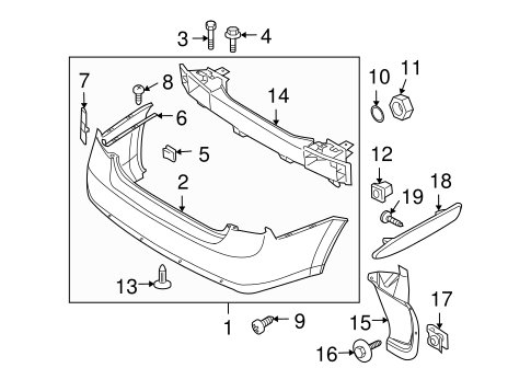 Reno BUMPER & COMPONENTS - REAR