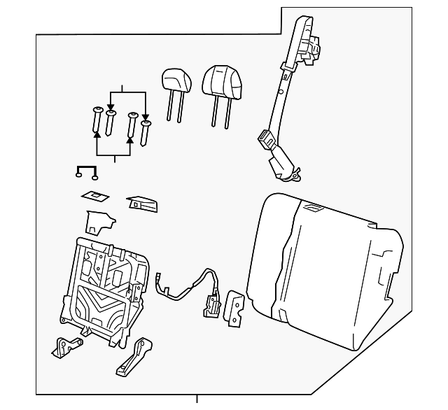 ZZDL8827004 Деталь SEAT BACK ASSY