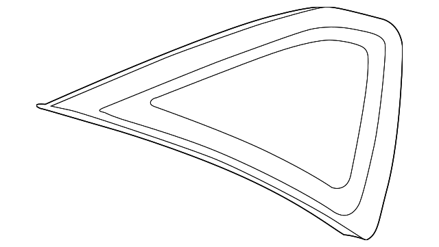 87820-1M520 Деталь QTR GLASS, RIGHT