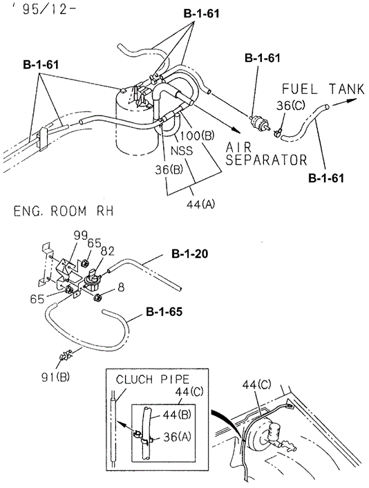 BODY / AIR CONDITIONING/A/C EVAPORATOR SYSTEM (ENGINE) (3) (DX) for 1996 Honda PASSPORT #1