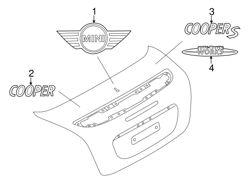 Cooper EXTERIOR TRIM - TRUNK