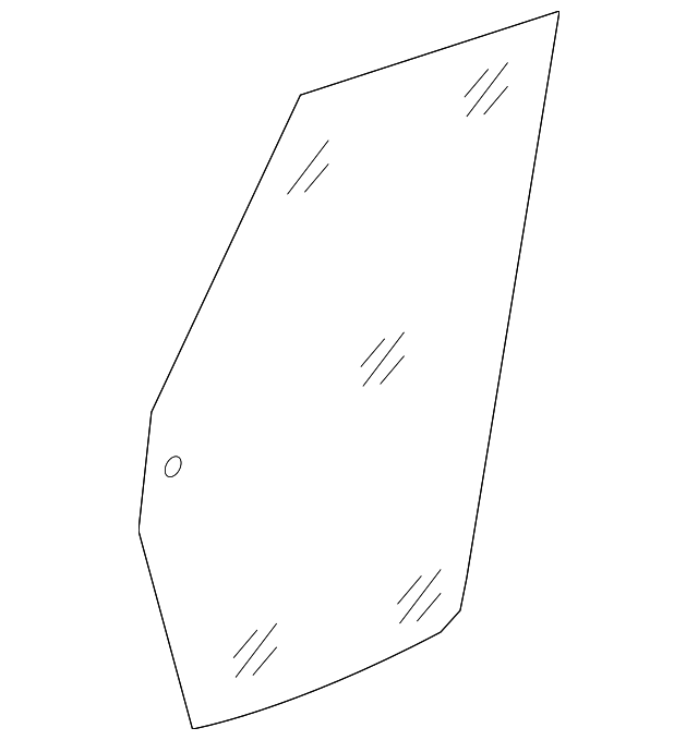 55369151AB Деталь MOVEABLE GLASS, LEFT