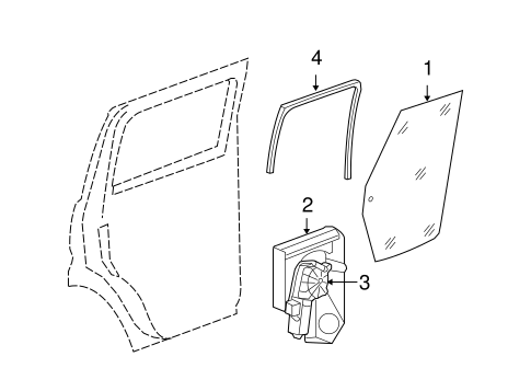Nitro GLASS - REAR DOOR
