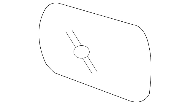 87611-4D001 Деталь MIRROR GLASS, LEFT