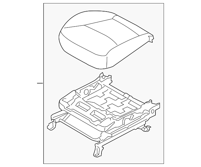 88200-1U220SAL Деталь CUSHION ASSY, RIGHT