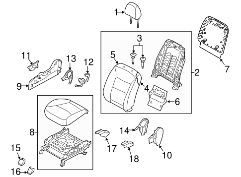 Sorento PASSENGER SEAT COMPONENTS