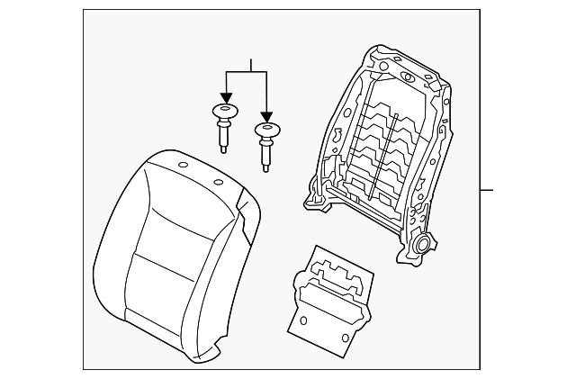 88400-1U280SAM Деталь SEAT BACK ASSY, RIGHT
