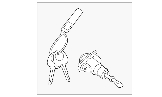 81970-3XA00 CYL & KEYS, LEFT