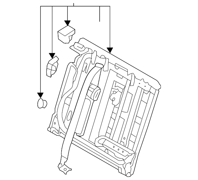 89410-A5210-RY Деталь SEAT BACK FRAME
