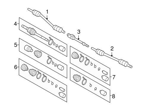 Entourage DRIVE AXLES