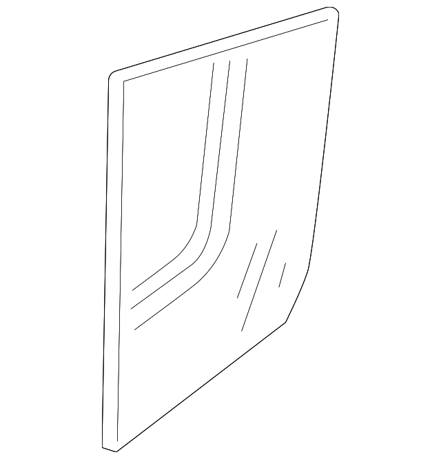 82262-7Y000 Деталь FIXED GLASS, RIGHT