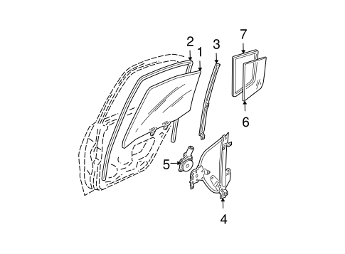 Maxima GLASS - REAR DOOR
