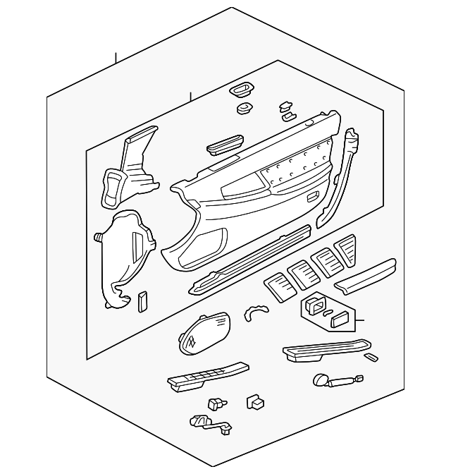 83500-SL0-A02ZC Деталь LINING ASSY., R. FR. DOOR *NH188L/NH188L