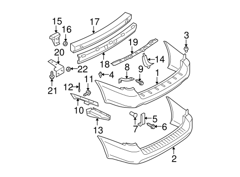 Outback BUMPER & COMPONENTS - REAR 2