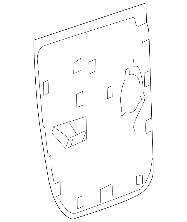 55277025AD Деталь WATER SHIELD, LEFT