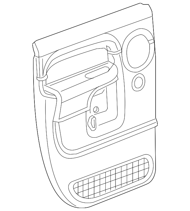5JV381D5AD Деталь DOOR TRIM PANEL, RIGHT