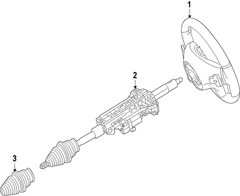 SL550 STEERING COLUMN