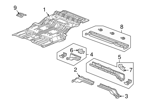 Durango REAR FLOOR & RAILS