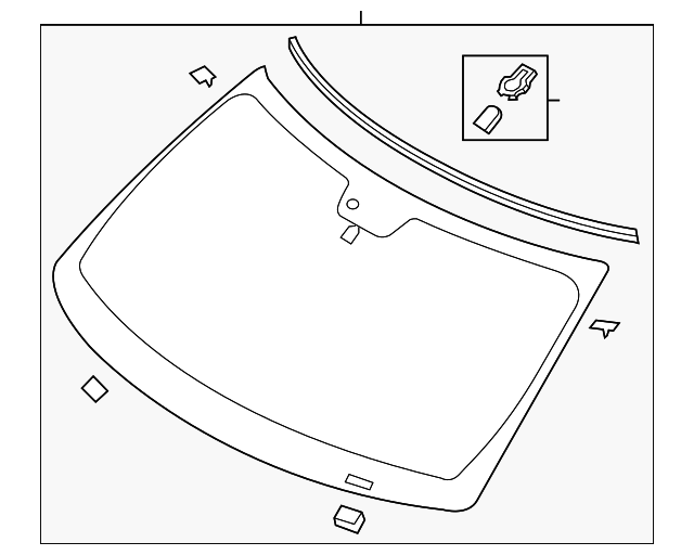 FB5Z-7803100-B WINDSHIELD