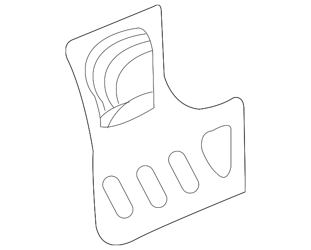 23451230 Деталь LOWER REINF, RIGHT