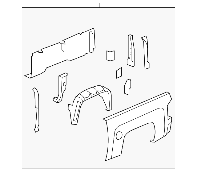 23486101 Деталь SIDE PANEL, LEFT