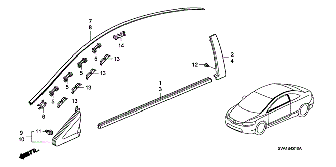 INTERIOR / BUMPER/MOLDING for 2006 Honda CIVIC COUPE #1