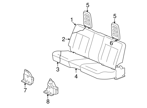Dakota REAR SEAT COMPONENTS