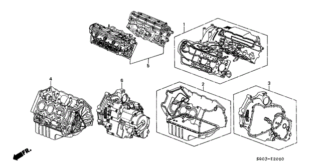 LEGEND COUPE GASKET KIT - ENGINE ASSY.  - TRANSMISSION ASSY.
