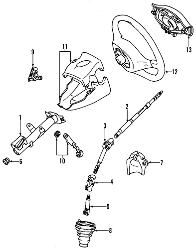 Echo STEERING COLUMN