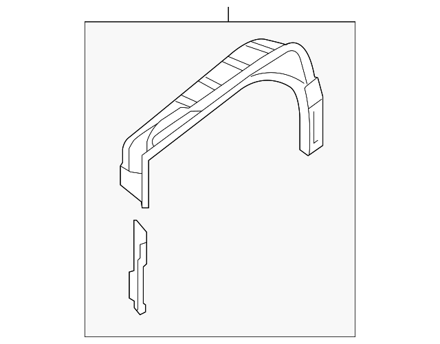 76751-1PA0A Деталь INNER WHEELHOUSE, LEFT