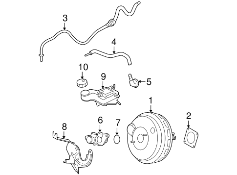 3 MASTER CYLINDER - COMPONENTS ON DASH PANEL