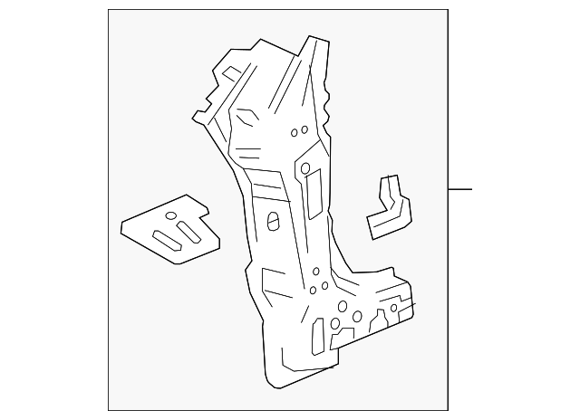 23119406 Деталь HINGE PLR REINF, RIGHT