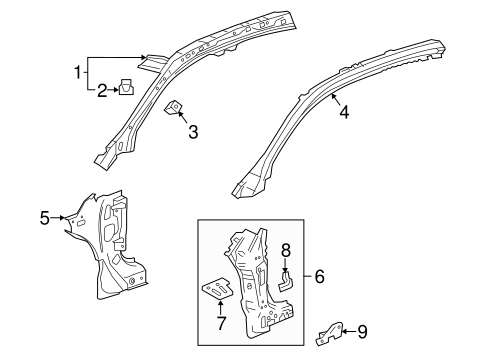 Impala HINGE PILLAR