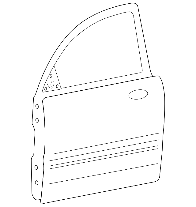 76003-3R002 Деталь DOOR SHELL, LEFT