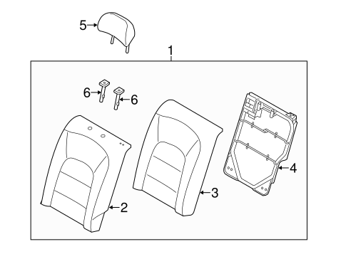 Forte Koup REAR SEAT COMPONENTS 5